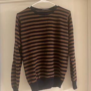 Brandy Melville striped crew neck sweater